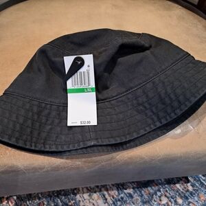 Timberland Black Cotton Bucket Hat - L/XL